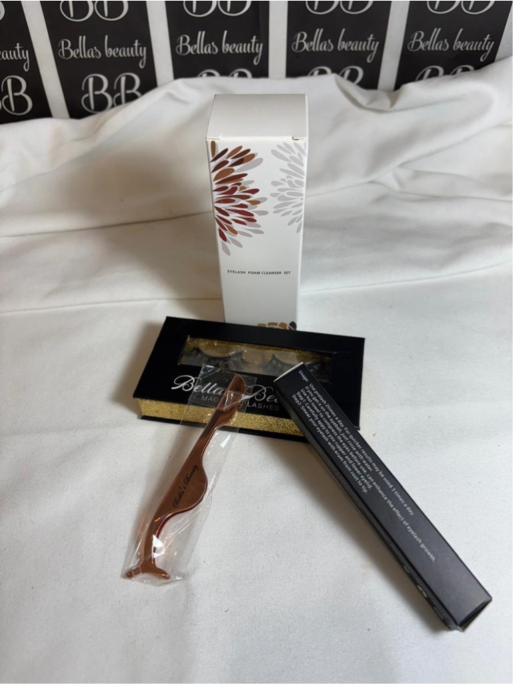 Magnetic Lashes Beauty Set Serum Applicator Cleanser Bellas Beauty #V68P x27